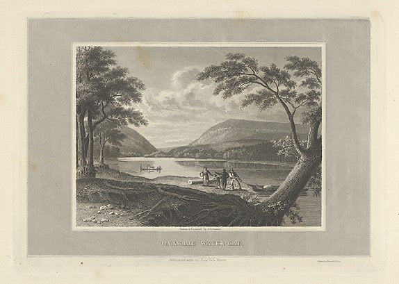 Delaware Water Gap 1830-Asher Brown Durand ,16x12"(A3)Poster