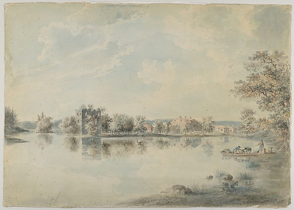 Pehr Nordqvist - Ruins at Oestergoedland c1800, Poster Print Wall Art