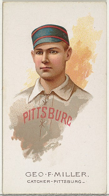 :George F. Miller Baseball Player Catcher Pittsburgh from Wo-16x12"(A3) Poster
