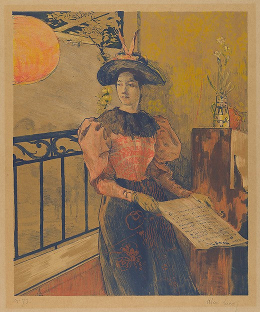Alexandre Lunois - The Light 1893, Poster Print Wall Art