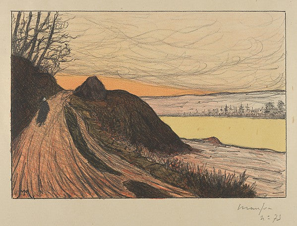 Maxime Maufra - The Road from Gaud 1893, Poster Print Wall Art