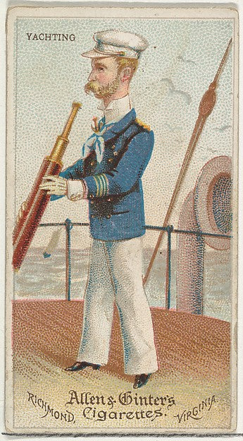 :Yachting from World's Dudes series for Allen & Ginter Cigar-16x12"(A3) Poster