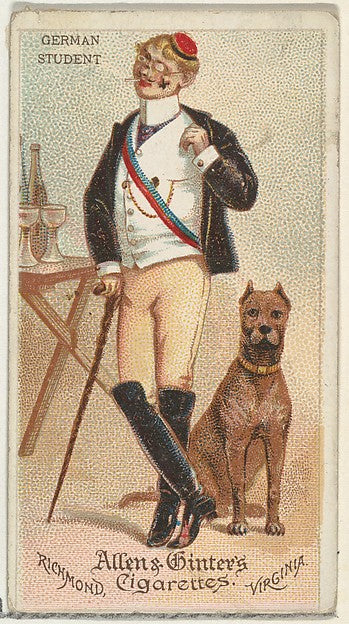 :German Student from World's Dudes series for Allen & Ginter-16x12"(A3) Poster