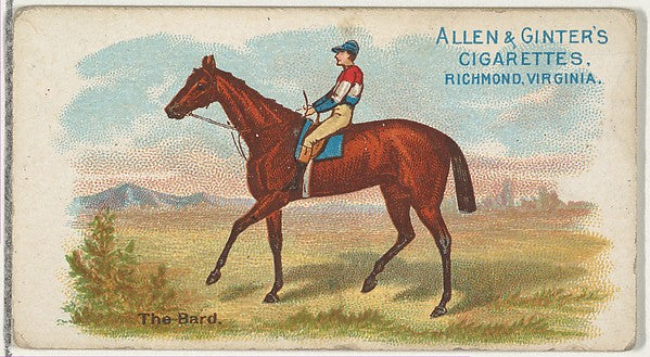 :The Bard from The World's Racers series for Allen & Ginter -16x12"(A3) Poster