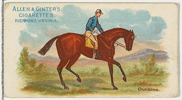 :Dunbine from The World's Racers series for Allen & Ginter C-16x12"(A3) Poster