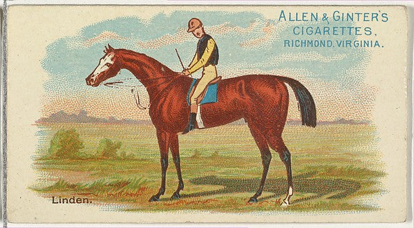 :Linden from The World's Racers series for Allen & Ginter Ci-16x12"(A3) Poster