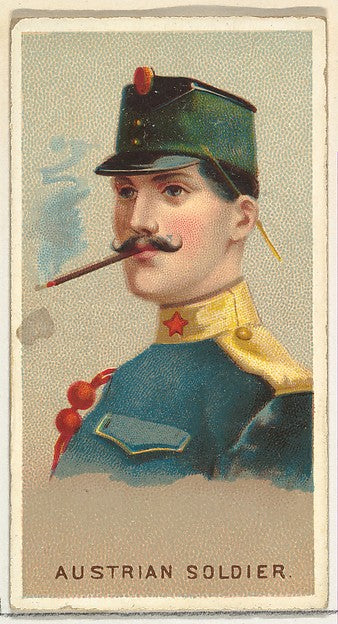 :Austrian Soldier from World's Smokers series for Allen & Gi-16x12"(A3) Poster