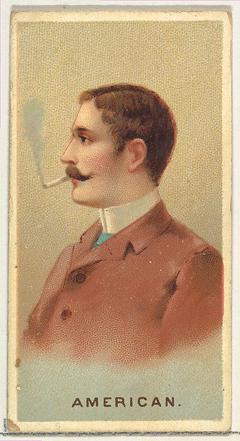 :American from World's Smokers series for Allen & Ginter Cig-16x12"(A3) Poster