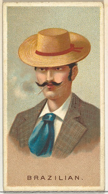 :Brazilian from World's Smokers series for Allen & Ginter Ci-16x12"(A3) Poster