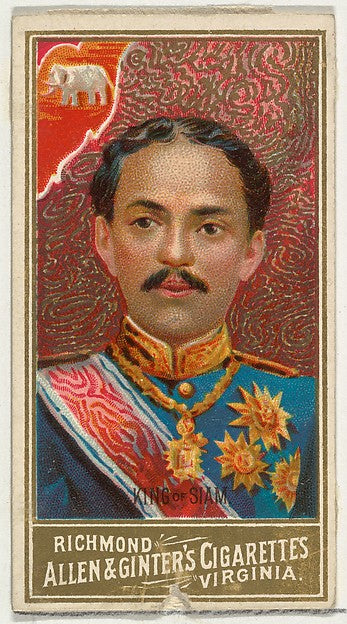 :King of Siam from World's Sovereigns series for Allen & Gin-16x12"(A3) Poster
