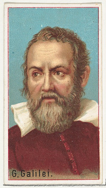 :Galileo Galilei printer's sample for the World's Inventors -16x12"(A3) Poster