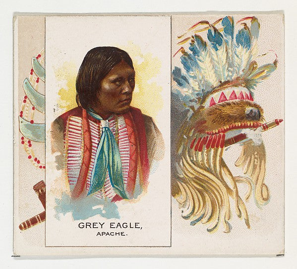 :Grey Eagle Apache from the American Indian Chiefs series fo-16x12"(A3) Poster