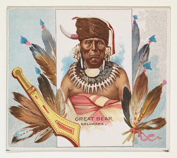 :Great Bear Delaware from the American Indian Chiefs series -16x12"(A3) Poster