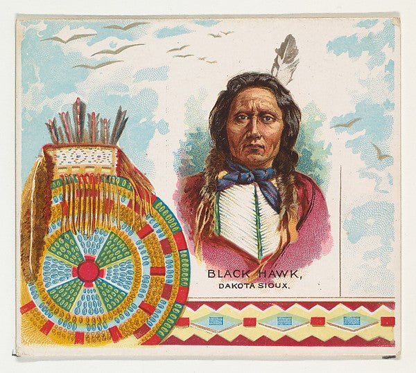 :Black Hawk Dakota Sioux from the American Indian Chiefs ser-16x12"(A3) Poster