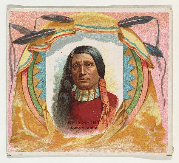 :Red Shirt Dakota Sioux from the American Indian Chiefs seri-16x12"(A3) Poster