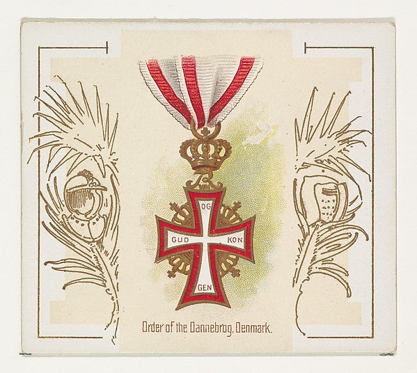 :Order of the Dannebrog Denmark from the World's Decorations-16x12"(A3) Poster