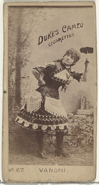 :Card Number 67 Miss Vanoni from the Actors and Actresses se-16x12"(A3) Poster