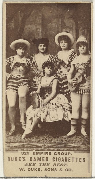 - Card Number 326 Empire Group from the Actors and Actresses , Poster Print Wall Art
