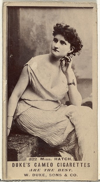 - Card Number 322 Miss Hatch from the Actors and Actresses se, Poster Print Wall Art