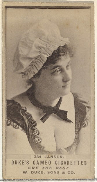 :Card Number 384 Miss Janser from the Actors and Actresses s-16x12"(A3) Poster