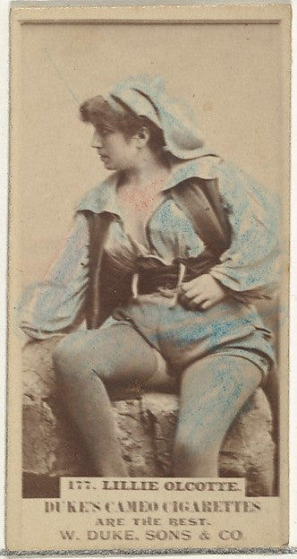 :Card Number 177 Lillie Olcotte from the Actors and Actresse-16x12"(A3) Poster