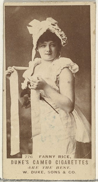 :Card Number 776 Fanny Rice from the Actors and Actresses se-16x12"(A3) Poster