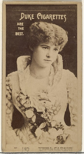 :Card Number 187 Emma Carson from the Actors and Actresses s-16x12"(A3) Poster