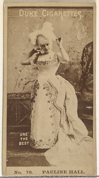 :Card Number 70 Pauline Hall from the Actors and Actresses s-16x12"(A3) Poster