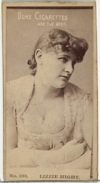 :Card Number 103 Lizzie Hight from the Actors and Actresses -16x12"(A3) Poster