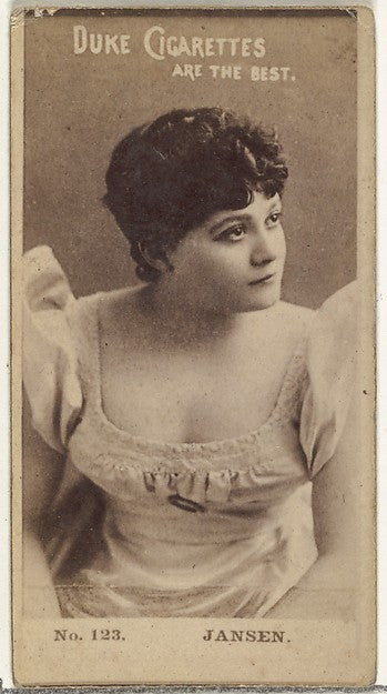 :Card Number 123 Jansen from the Actors and Actresses series-16x12"(A3) Poster