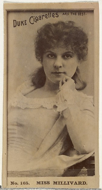 :Card Number 165 Miss Millivard from the Actors and Actresse-16x12"(A3) Poster