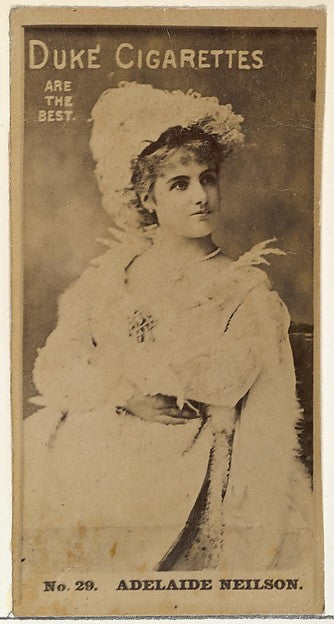 :Card Number 29 Adelaide Neilson from the Actors and Actress-16x12"(A3) Poster