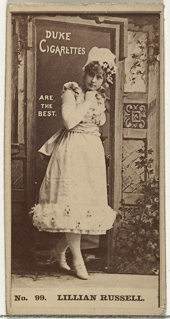 :Card Number 99 Lillian Russell from the Actors and Actresse-16x12"(A3) Poster