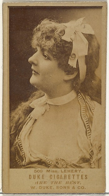 :Card Number 509 Miss Lehery from the Actors and Actresses s-16x12"(A3) Poster