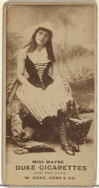 :Miss Mayne from the Actors and Actresses series issued by D-16x12"(A3) Poster