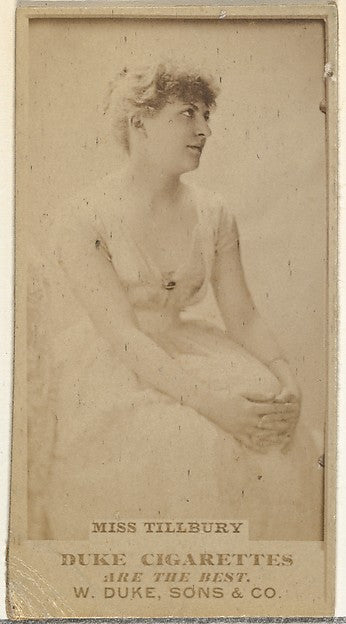 :Miss Tillbury from the Actors and Actresses series issued b-16x12"(A3) Poster