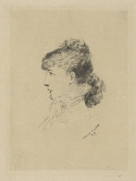 Louise Abbema - Portrait of Sarah Bernhardt 19th–early 20th ce, Poster Print Wall Art