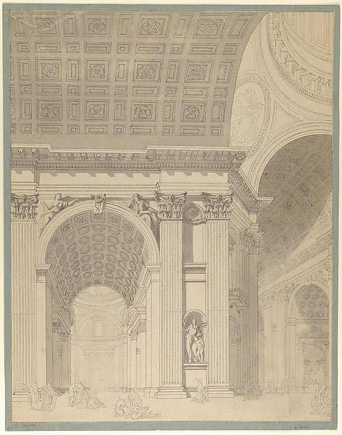 Interior of St. Peter's Basilica 1759–61-Jean François Chalgri, Poster Print Wall Art