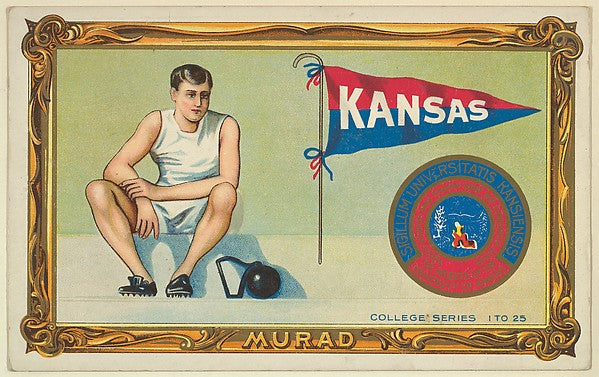 :University of Kansas version one part of the College Series-16x12"(A3) Poster