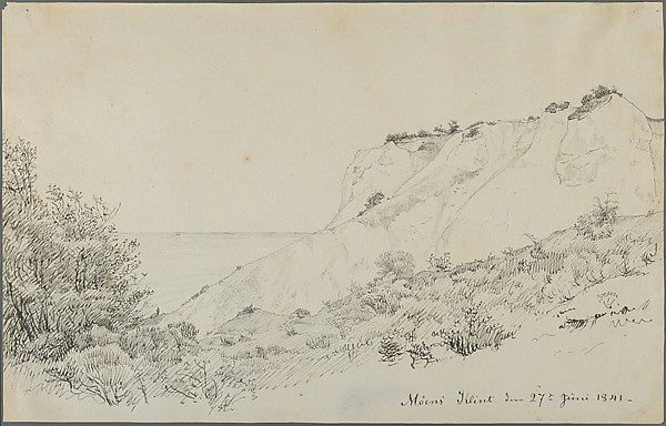Peter Christian Thamsen Skovgaard - The Cliff of Møn 1841, Poster Print Wall Art