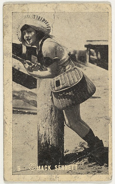 Historic photograph by Mack Sennett - Card 5 Actress wearing b, Poster Print Wall Art