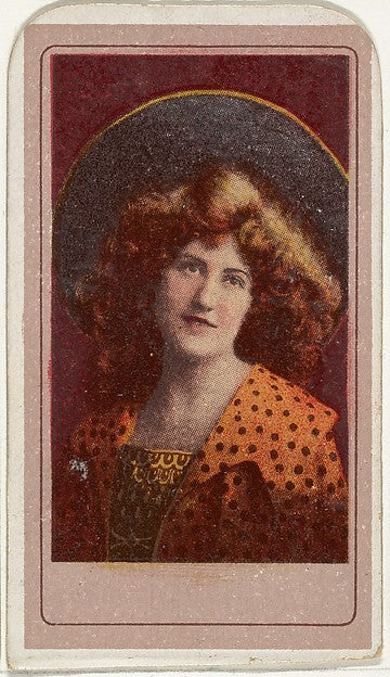 :Actress wearing wide-brimmed hat from the Actresses series -16x12"(A3) Poster