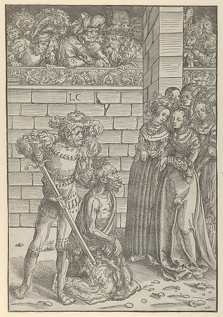 The Beheading of St. John the Baptist-Lucas Cranach the Elder , Poster Print