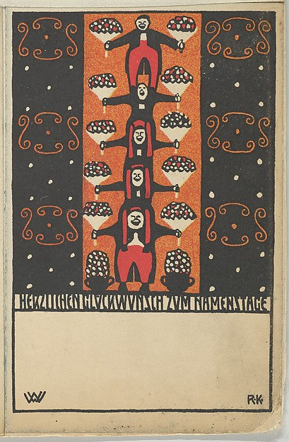 Congratulations on Your Name Day 1907-Rudolf Kalvach , Poster Print