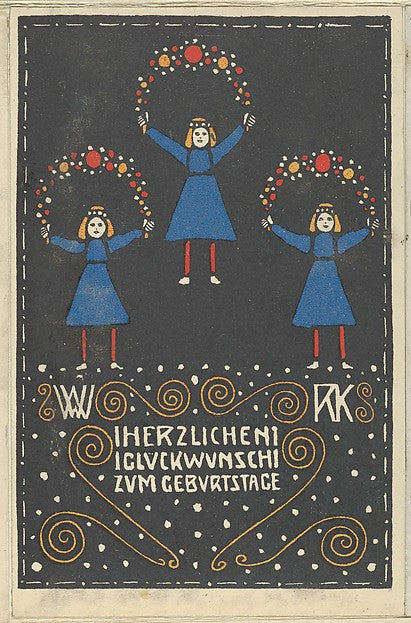 Happy Birthday 1907-Rudolf Kalvach , Poster Print
