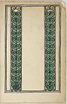 Decorative Strips 1907-Attributed to Otto Beran ,16x12"(A3)Poster