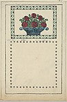 Attributed to Otto Beran - Basket of Flowers 1907, Poster Print Wall Art