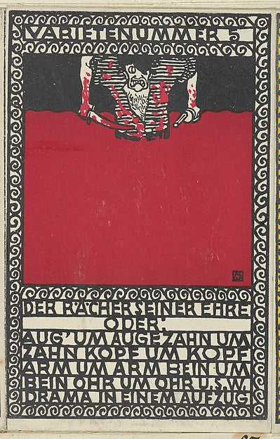 Moriz Jung Moravia 1885–1915 Manilowa ) - Variety Act 5 - The A, Poster Print Wall Art