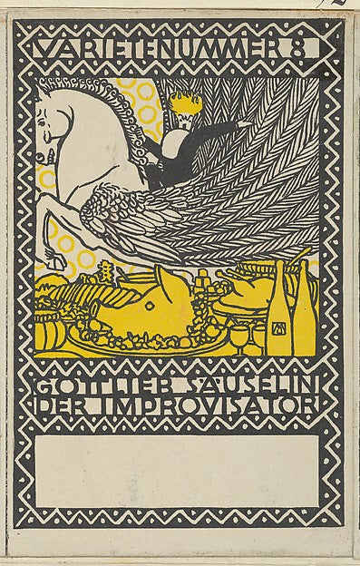 Moriz Jung Moravia 1885–1915 Manilowa ) - Act 8 - Gottlieb Säus, Poster Print Wall Art