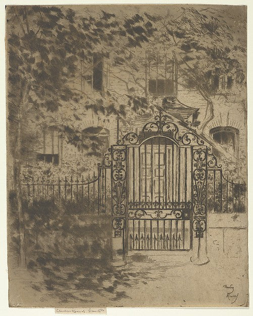 Théodore Roussel:The Gate. Chelsea 1889–90-16x12"(A3) Poster